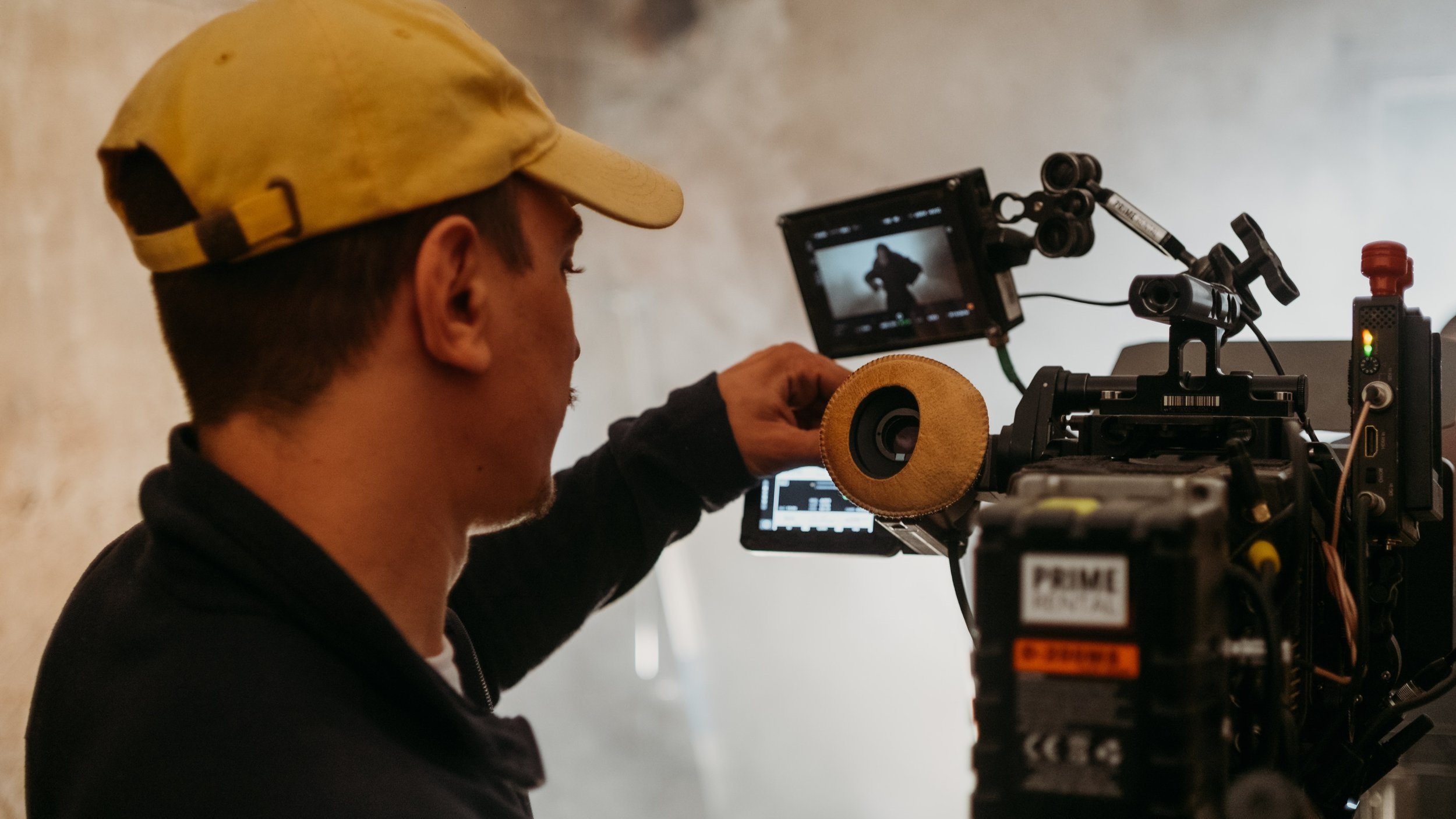 Cameraman Shooting on Big Cinema